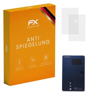 atFoliX Screen Protector compatible with CoolWallet Pro Screen Protection Film, anti-reflective and shock-absorbing FX Protector Film (Set of 3)