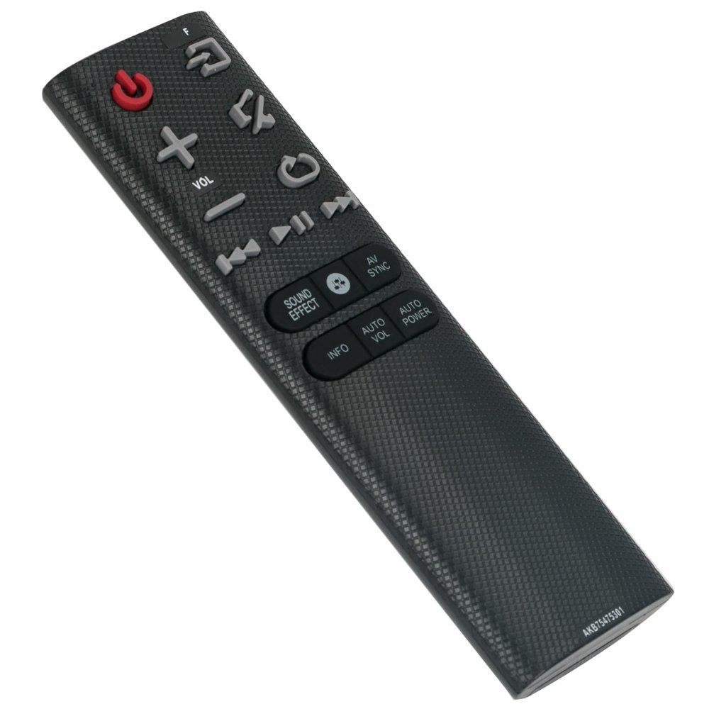 AKB75475301 Replacement Remote Control Applicable for LG Sound Bar SKM6Y SKC9 SK8 SK10 SK9Y SK6 SK8Y SK9 SK10Y SK6Y SPK8-W SPK5B-W Soundbar Speaker System