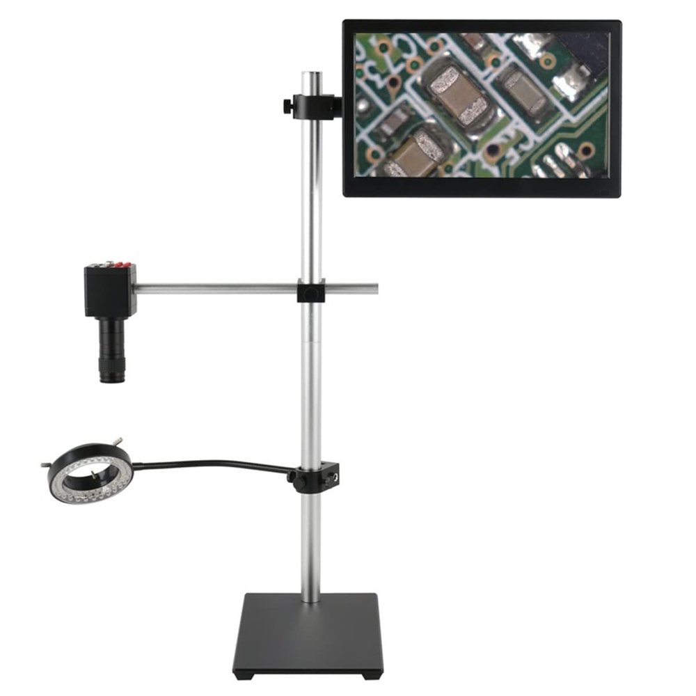 JUIYU Microscope Accessories Kit 1080P HDMI Industry Video Microscope Camera 80X 160X C Mount Lens Microscope Slides (Color : 1080P HDMI VGA B, Size : 80X)