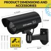 Macarrie 8 Pcs Fake Camera Realistic Dummy Security Camera Plastic Fake Video CCTV Surveillance System with Motion LED Light for Home Outdoor Indoor, No Battery Included(Black) view 3