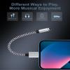 2Pack iPhone Headphone Adapter, [Apple MFi Certified] Lightning to 3.5mm Headphone/Earphone Audio Aux Jack Adapter iPhone Aux Adapter Dongle for iPhone 14 13 12 11 Pro Max Plus Mini XR XS 8 iPad iPod view 3