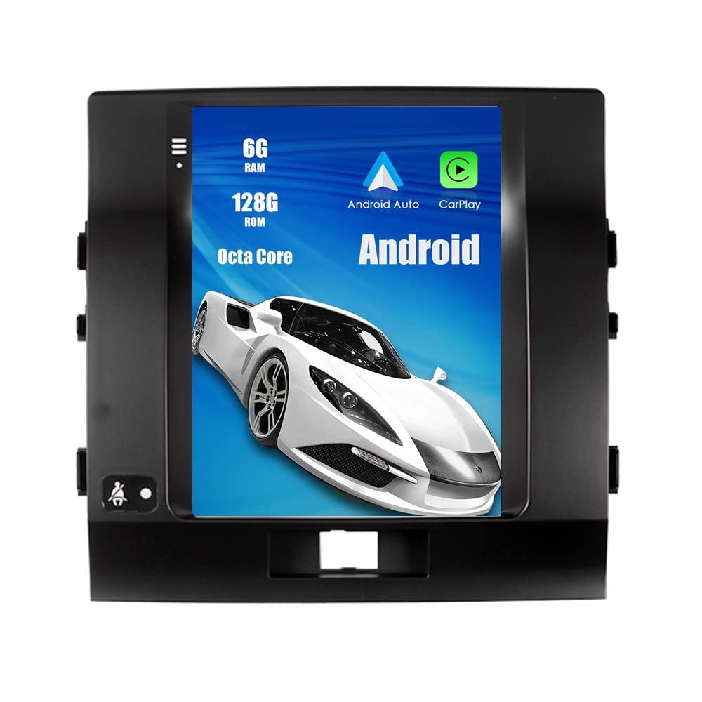 ZERTRAN Tesla Style 9.7 Inch Android 11 Autoradio Car Navigation Stereo Multimedia Player GPS Radio Replacement for Toyota Land Cruiser 2007 2008 2009 2010 2011 2012 2013 2014 2015