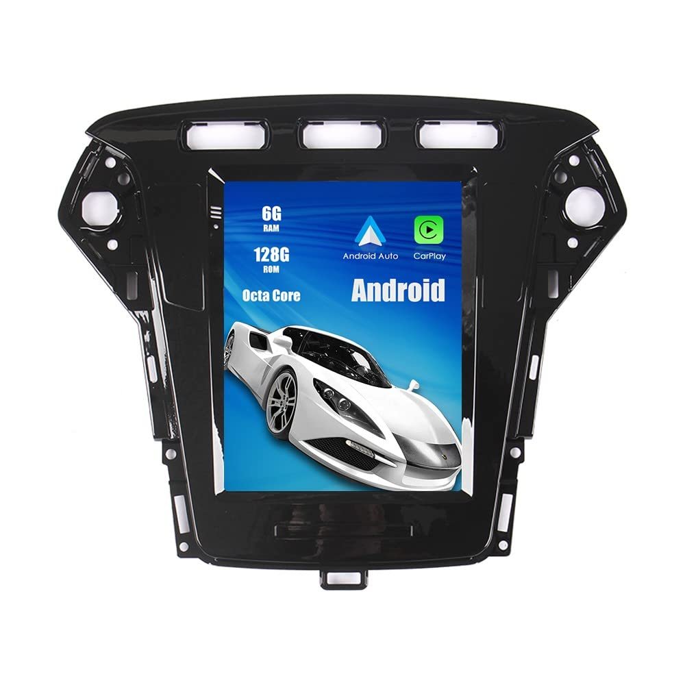 ZERTRAN Tesla Style 9.7 Inch Android 11 Autoradio Car Navigation Stereo Multimedia Player GPS Radio Replacement for Ford Mondeo-Chiax 2011 2012 2013