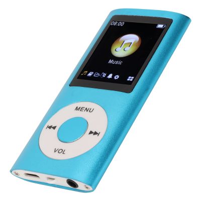 64G MP3 Player, 1.8 Inch Screen MP3 Music Player for Sports Studying, Support MP3 WMA FLAC APE AAC OGG and ACELP, Earphone Included (Blue)