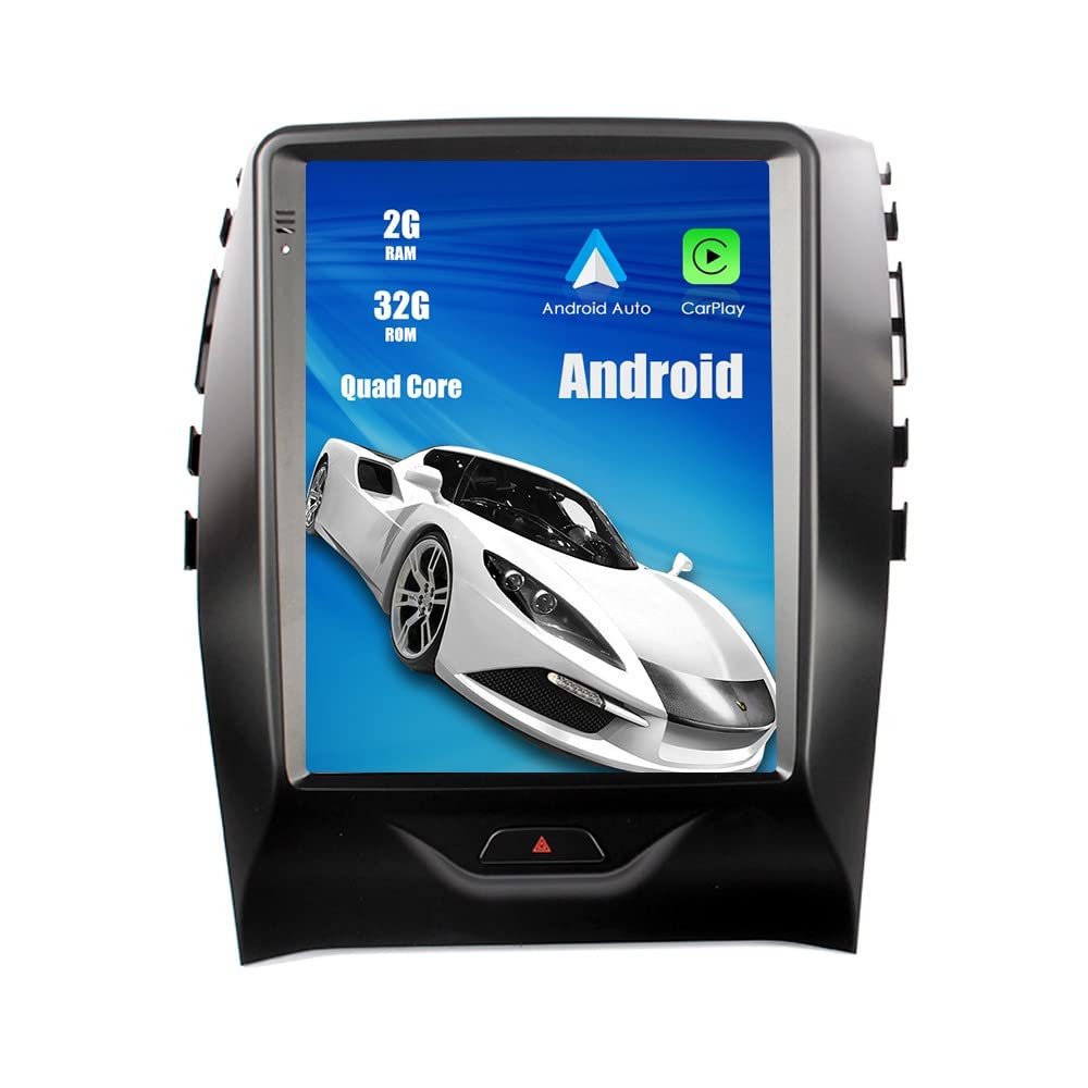 ZERTRAN Tesla Style 9.7 Inch Android 11 Autoradio Car Navigation Stereo Multimedia Player GPS Radio Replacement for Ford Edge 2015 2016 2017 2018