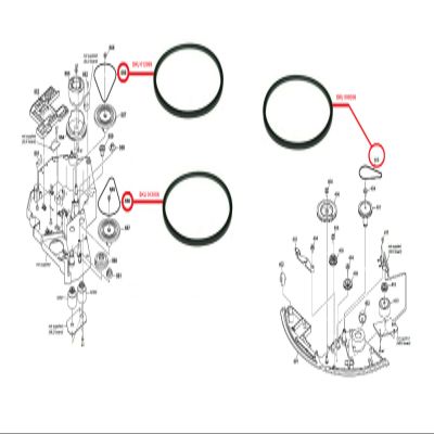 3X Motor Gear Belt (1x Door + 2X Drive Loading) Compatible with Sony CD/DVD/BR Players