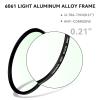 7artisans Black Mist Filter 1/2 Aluminum Alloy Natural Soft Diffuser Effect Dream Cinematic Effect Soft Focus Optical Glass Filter (46mm) view 2