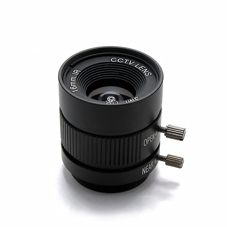 3.0Megapixel CS Mount 3MP 16/25mm Manual Iris Lens for HD CCTV Security Camera F1.2 2/3" or 1/2" inch Image Format Size Metal (Size : CS-25mm-3MP-MI)