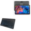 BoxWave Keyboard Compatible with AWOW Android 10 Go Tablet MID-1085 (10.1 in) - SlimKeys Bluetooth Keyboard - with Backlight, Portable Slim LED 7 Colors - Jet Black view 1