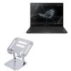 BoxWave Stand and Mount Compatible with ASUS ROG Flow X13 (GV301) - Executive VersaView Laptop Stand, Ergonomic Adjustable Viewing Angle Metallic Riser - Metallic Silver view 1
