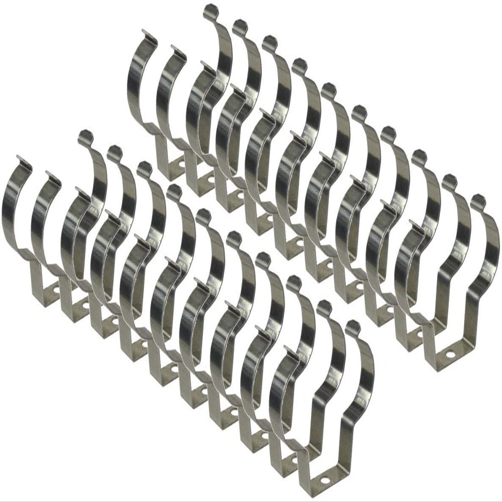 ALZO digital 2G11 CFL Light Bulb Spring Metal Clip Lamp Holder Support - Set of 20 Clips