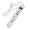 Cable Central LLC (50 Pack) 3Ft 6-Outlet Perpendicular Surge Protector 14AWG/3, 15A 90J - 3 Feet view 1