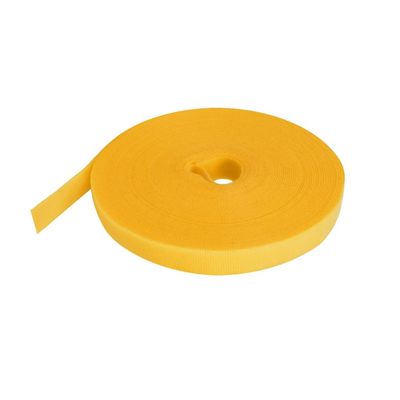Cable Central LLC (50 Pack) 50Ft 0.8" Width Hook and Loop Strap Tape Yellow - 50 Feet