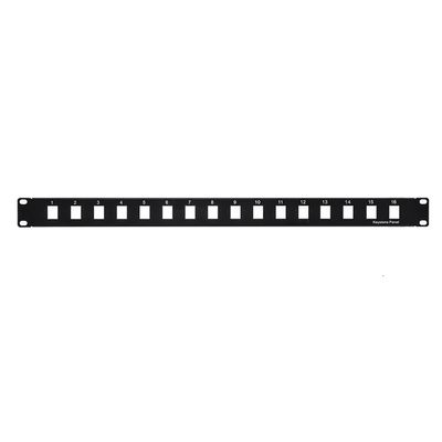 Cable Central LLC (20 Pack) 1U 19" 16port Blank Panel for Keystone Jack