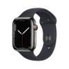 Apple Watch Series 7 (GPS + Cellular, 45MM) Graphite Stainless Steel Case with Midnight Sport Band (Renewed) view 1