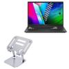 BoxWave Stand and Mount Compatible with ASUS VivoBook Pro 16X (N7600) - Executive VersaView Laptop Stand, Ergonomic Adjustable Viewing Angle Metallic Riser - Metallic Silver view 1