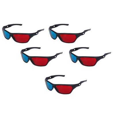 pizarra 5X Red and Blue Anaglyph Dimensional 3D Vision Glasses for TV Game DVD