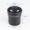 JUIYU Microscope Accessories Kit 2PCS WF15x Fixed Zoom Stereo Microscope Eyepiece High Eyepoint Wide Angle 30mm Mounting Size Large Field Microscopio Eyepieces Microscope Slides view 2
