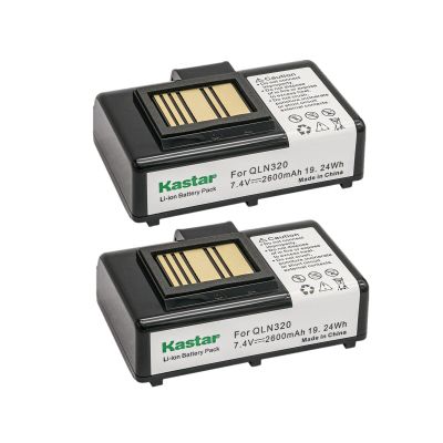 Kastar Battery 2-Pack Replacement for Zebra QLN220, QLn220HC, QLN320, QLn320HC, ZQ500, ZQ510, ZQ520, ZQ610, ZQ610HC, ZQ620, ZQ620HC, ZR628, ZR638 Thermal Label Printers