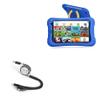 BoxWave Cable Compatible with NOBKLEN Kids Tablet JR-J7 (7 in) - AllCharge miniSync, Retractable, Portable USB Cable - Jet Black view 1