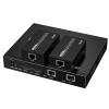 HDMI Extender Splitter 1 x 2, JCHICI 4K@30Hz 100M(328fts) HDMI Splitter with Loopout and EDID Copy Function, Lossless Transmission and Zero Latency, Support 3D view 2