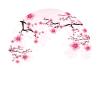 Leyiyi 3x3ft Romantic Cherry Blossoms Round Backdrop Cover Pink Blooming Floral Photography Background Valentine's Day Decoration Soft Pink Love Theme Wedding Party Birthday Photo Booth Props view 4