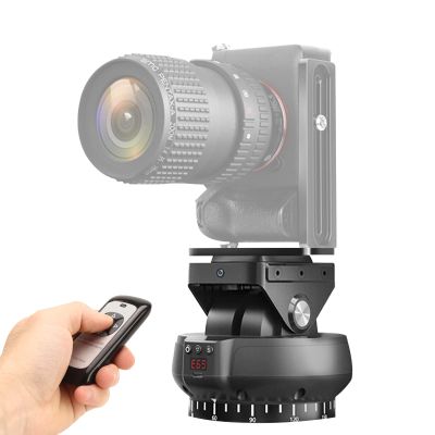 Upgraded Motorized Pan Tilt Head, 360 AI Face Tracking Motorized Panoramic Head with Remote Control, Universal Pan Tilt Tripod Head for Smartphone Camera,