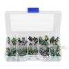 100pcs 10 Values 10v 63v 10uf 470uf Electrolytic Capacitors Audio Capacitor Set Storage Case Assorted Kit view 1