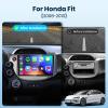 for Honda Fit 2008-2013 Android Car Stereo Support Wireless Carplay/Android Auto Car Radio with 10.1 inch Touchscreen WiFi GPS Navigation Bluetooth USB FM/RDS Radio with Backup Camera view 2