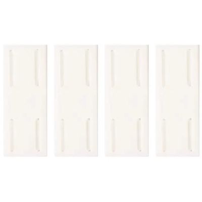 Altsuceser 4 Pcs Adhesive Punch-Free Socket Holder, Self-Adhesive Desktop Socket Fixer, Punch Free Socket Holder Cable Management Punch Free Surge Protector, Wall Hanging Socket Fixer White