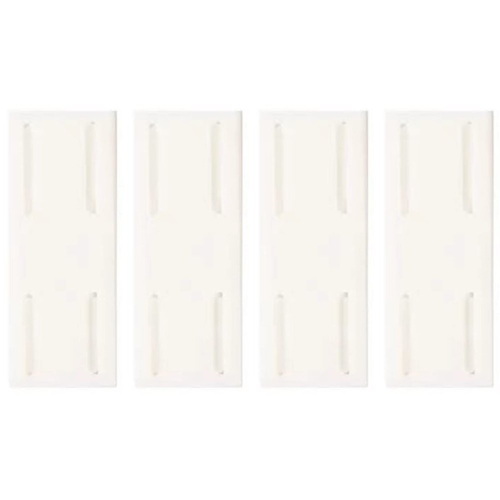Altsuceser 4 Pcs Adhesive Punch-Free Socket Holder, Self-Adhesive Desktop Socket Fixer, Punch Free Socket Holder Cable Management Punch Free Surge Protector, Wall Hanging Socket Fixer White