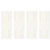 Altsuceser 4 Pcs Adhesive Punch-Free Socket Holder, Self-Adhesive Desktop Socket Fixer, Punch Free Socket Holder Cable Management Punch Free Surge Protector, Wall Hanging Socket Fixer White view 1
