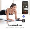 Bobtot Portable Bluetooth Speakers with Strap Easy to Carry, Wireless IPX5 Waterproof Mini Speaker with Loud Stereo Sound, 20 Hours Playtime, Rechargeable Battery, Built-in Microphone, Black view 4
