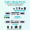 Apple MFi Certified Multi 5-in-1 SD TF Memory Card Reader with SD/Micro SD/SDHC/SDXC/MMCLightning+Type C+USB A OTG Adapter for iPhone/iPad/Android/MacBook/PC/Tablet/Camera/Hard Disk/Flash Drive view 3