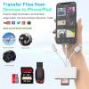 Apple MFi Certified Multi 5-in-1 SD TF Memory Card Reader with SD/Micro SD/SDHC/SDXC/MMCLightning+Type C+USB A OTG Adapter for iPhone/iPad/Android/MacBook/PC/Tablet/Camera/Hard Disk/Flash Drive view 4
