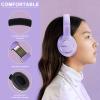 LORELEI X8 Wired Over Ear Headphones (Dark Purple) & E7 Kids Wired On Ear HeadphonesBlue&Red view 3