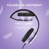 LORELEI X8 Wired Over Ear Headphones (Dark Purple) & E7 Kids Wired On Ear HeadphonesBlue&Red view 4