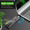 Lyzeous External M.2 NGFF SATA SSD Enclosure High Speed USB3.0 Gen1 5Gb/S Transparent SATA SSD Hard Drive Case for PC Black view 4