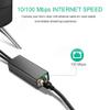 Lyzeous Ethernet Adapter with Power Cable for TV Stick (2Nd Gen), 4K Stick,TV Square, USB to RJ45 Wired LAN Adapter,Black view 2