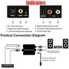 Lyzeous Digital to Analog Audio Converter Optical Fiber Toslink Coaxial Signal to RCA R/L Audio Decoder SPDIF ATV DAC Amplifier view 4