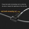 Lyzeous Releasable Zip Ties 12Inch Heavy Duty Zip Tie Thick Black 100Lb Tensile Strength Nylon Cable Wire Ties 100Pcs view 2