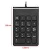 Lyzeous Mini USB Wired Numeric Keypad Numpad 18 Digital Keyboard for Accounting Teller Laptop Windows Android Notebook Tablets PC (Black) view 4