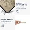 kwmobile Case Compatible with Kobo Clara 2E / Tolino Shine 4 Case - eReader Cover - Travel Vintage Brown/Light Brown view 4