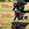 IFOOTAGE Video Camera Head Komodo K5S,Aluminum Fluid Heads,Stable Tripod Head for Pan and Tilt,with Quick Release Plate,Max Load 11 lbs/5kg view 4