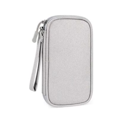 Miskall Elegant Grey Digital Accessory Organizer Multi Layer Power Supply Hard Drive Case