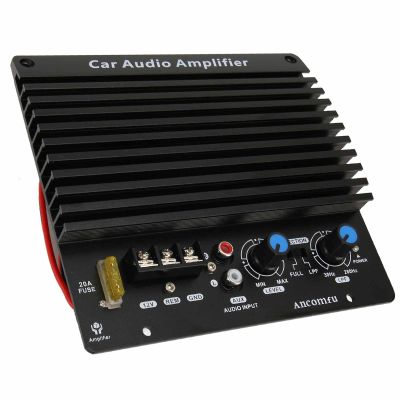 12V Car Amplifier Board 1000W High Power Audio Amplifier Amp Board for Vehicle, Aluminum Alloy Subwoofer Plate with Heat Dissipation Panel, Ultra Thin Design Easy Installation