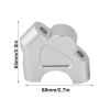 Aramox Handlebar Riser Adapters, Aluminum Motorcycle Handlebar Riser Clamp Height Up Adapters Compatible with R1200GS LC ADV 14?18 (Silver) view 2