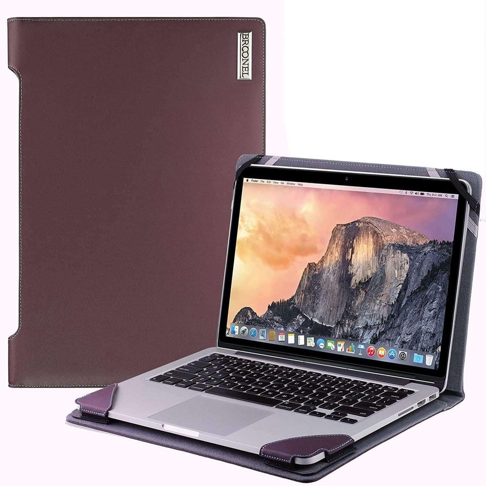 Broonel - Profile Series - Purple Leather Laptop Case Compatible with Acer Nitro 5 N515-54 15.6 Inch Gaming Laptop