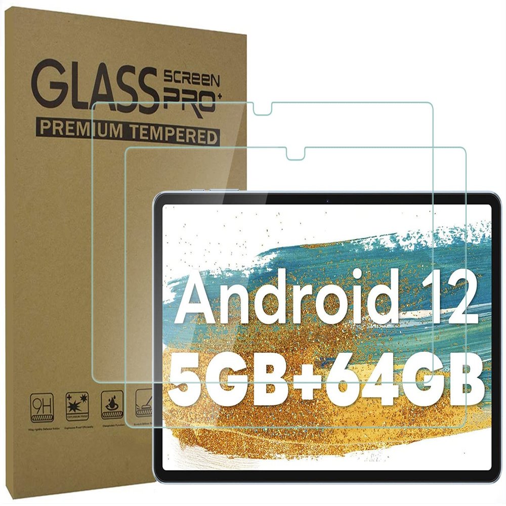 AKNICI 2-Pack Tempered Glass Screen Protector for Blackview Tab 7 WiFi Tablet Android 12, Ultra Clear Transparency Anti-Scratch 9H Hardness Tempered Glass Film for Blackview Tab 7 WiFi Tablet