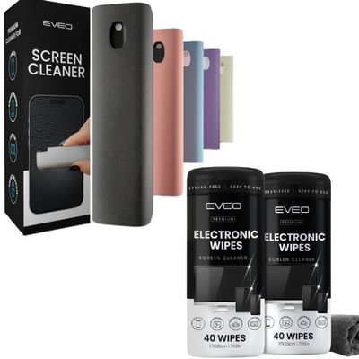 Screen Cleaner + Electronic Wipes